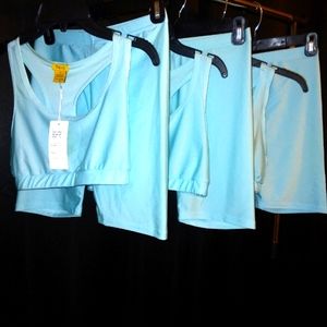 2 Piece Short Set and sunglasses